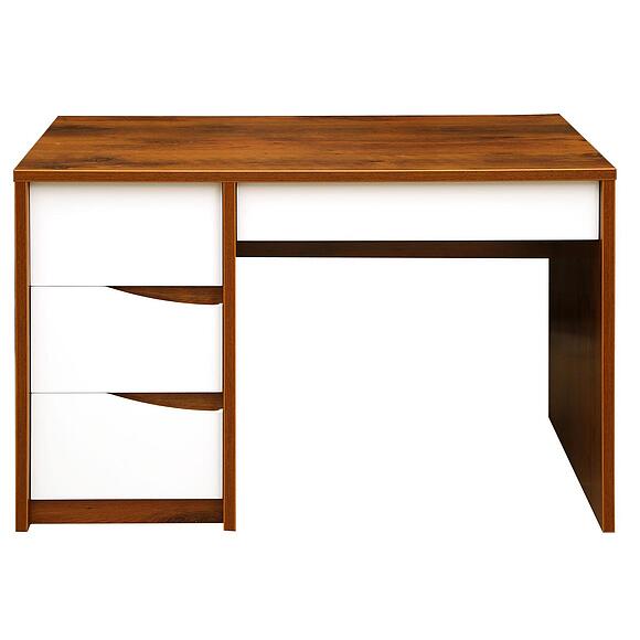 Стол письменный «Монако» П6.528.2.15-01 (П510.15), Материал: МДФ+ПВХ, Цвет: Дуб Саттер+Белый глянец