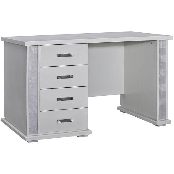 Стол письменный «Тунис» П6.343.2.25-01 (П343.25Ш), Материал: ДСП+шпон, Цвет: Слоновая кость с серебром