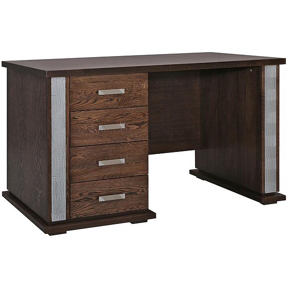 Стол письменный «Тунис» П6.343.2.25-01 (П343.25Ш), Материал: ДСП+шпон, Цвет: Венге с серебром