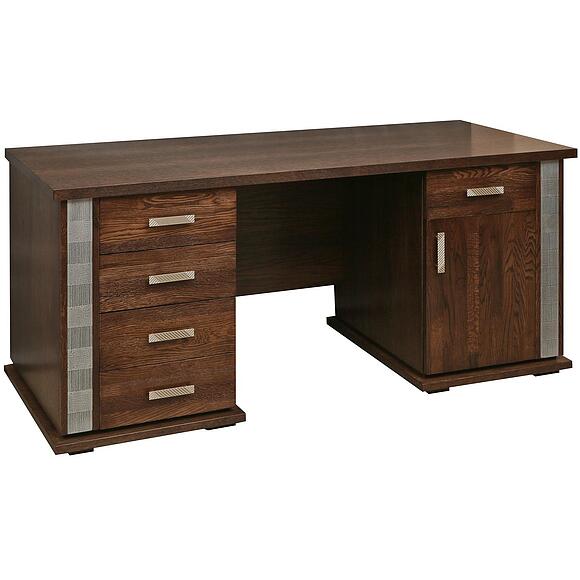 საწერი მაგიდა «ტუნისი» პ6.343.2.08 (პ343.08შ), ადგილი: დსპ+შპონი, ფერი: ვენგე+ვერცხლი