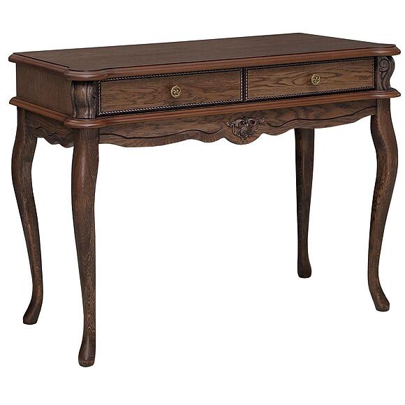 Стол туалетный «Алези» П1.350.1.19 (П349.19), Материал: Массив (дуб), Цвет: Табак (stol_tualet_alezi_p349_19_tabak.jpg) Стол туалетный «Алези» П1.350.1.19 (П349.19), Материал: Массив (дуб), Цвет: Табак