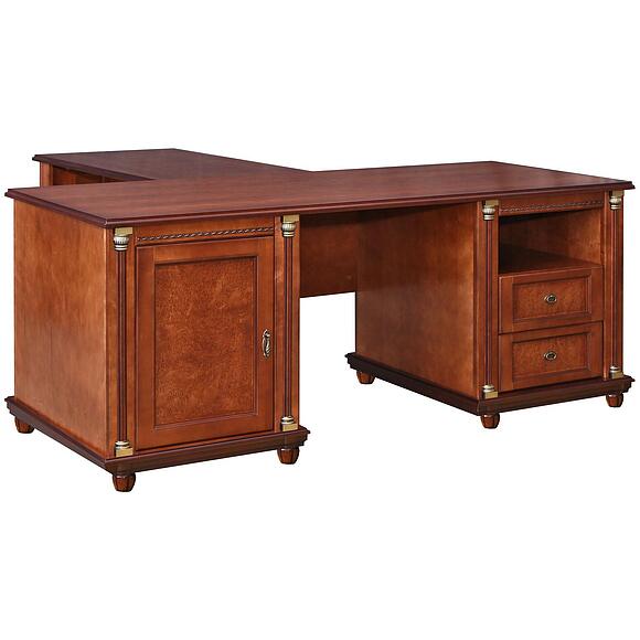 საწერი მაგიდა «ვალენსია კლასიკი» პ3.0589.2.03, ადგილი: მყარი არყი, ფერი: წაბლისფერი