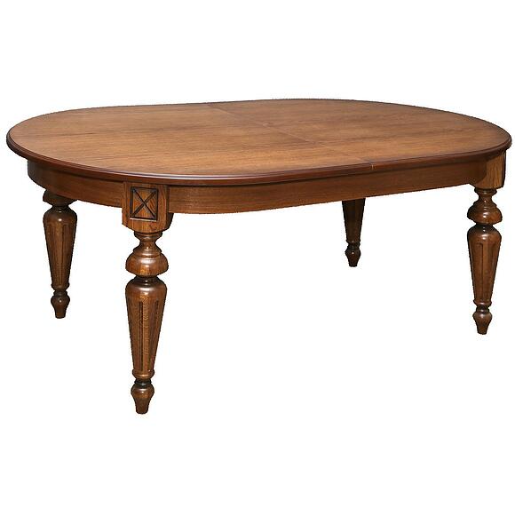 მაგიდა «ვერდი» პ4.487.4.11 (394.01), ადგილი: მასიური მუხა, ფერი: მუხის რუსტიკალი დაძველების ეფექტით