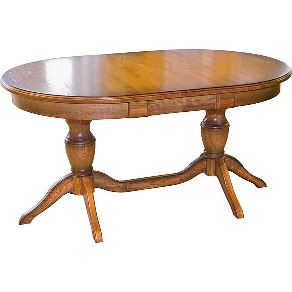 Стол обеденный «Верди» П4.487.4.14 (П106.08-01), Материал: Массив (дуб), Цвет: Дуб рустикаль с патинированием