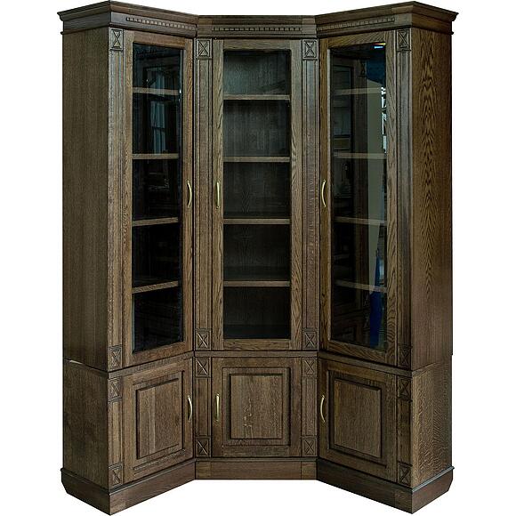 Набор мебели для библиотеки «Верди» П3.487.2.01 (П523.Н1), Материал: Массив (дуб), Цвет: Табак