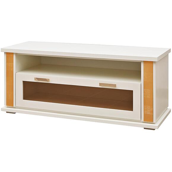 ტვ ტუმბო «ტუნისი» პ6.343.0.15(343.15), ადგილი: მდფ+შპონი, ფერი: სპილოს ძვლის ფერი ოქროსფერი ორნამენტებით