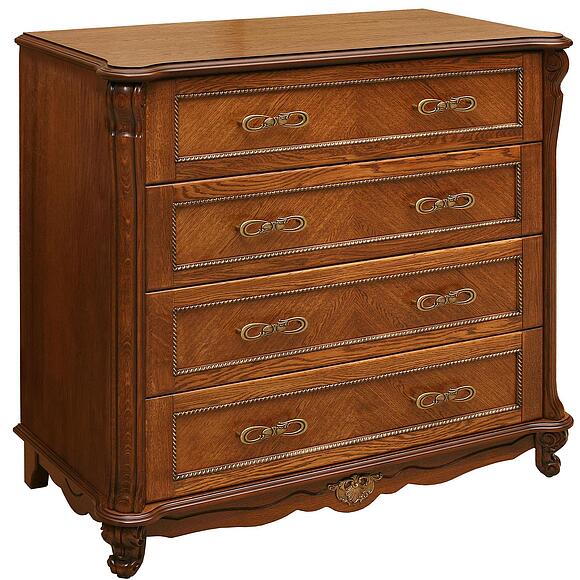 კომოდი «ალეზი» П1.350.1.22 (П349.04), ადგილი: მასიური მუხა, ფერი: ანტიკური ბრინჯაო