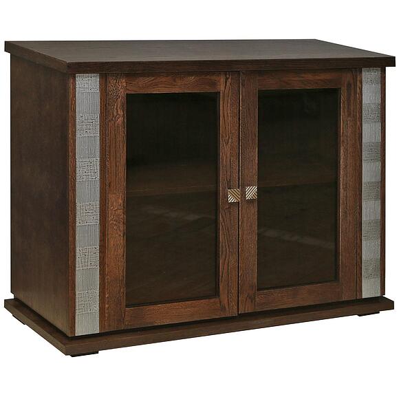 Тумба комбинированная «Тунис» П6.343.0.16 (П343.16Ш), Материал: МДФ+шпон, Цвет: Венге с серебром