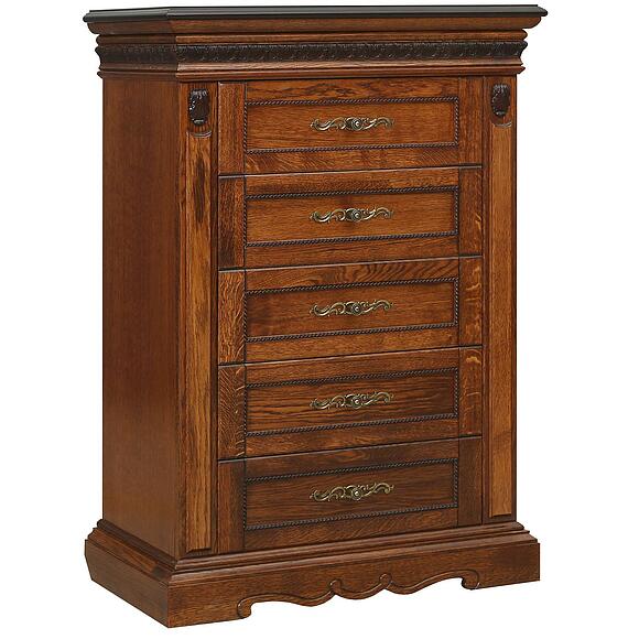 Комод «Милана 04с» П4.265.1.04(294.04с), Материал: Массив (дуб), Цвет: Черешня