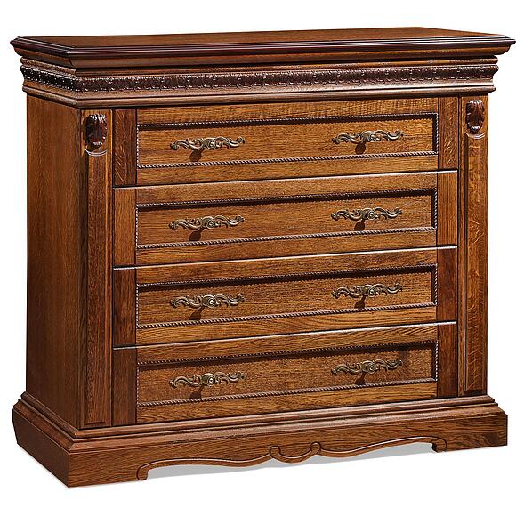 კომოდი «მილანა 11ც» პ4.265.1.11(294.11ც), ადგილი: მასიური მუხა, ფერი: ბლისფერი