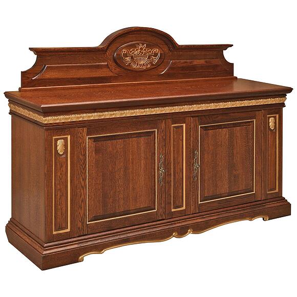 Тумба «Милана 3/1с» П4.265.0.22(265.31с), Материал: Массив (дуб), Цвет: Черешня с золочением (tumba_milana_3-1_p265_31_chereshnya_zoloto.jpg) Тумба «Милана 3/1с» П4.265.0.22(265.31с), Материал: Массив (дуб), Цвет: Черешня с золочением