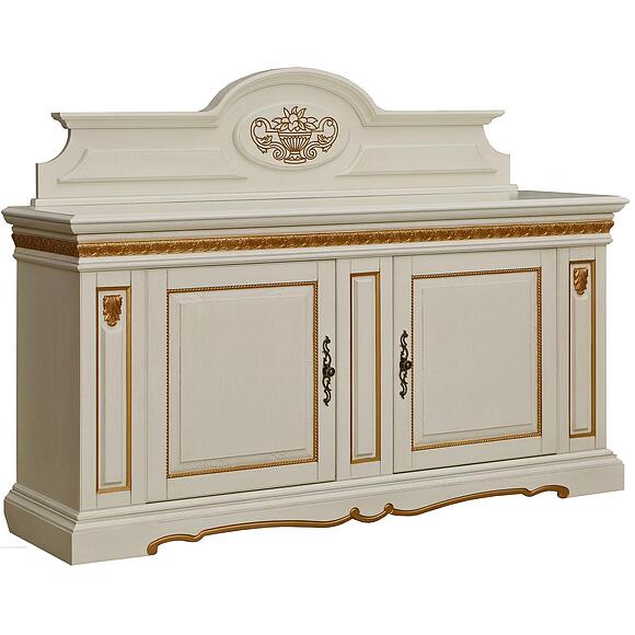 Тумба «Милана 3/1с» П4.265.0.22(265.31с), Материал: Массив (дуб), Цвет: Слоновая кость с золочением (tumba_milana_3-1_p265_31_slon_kost_zoloto.jpg) Тумба «Милана 3/1с» П4.265.0.22(265.31с), Материал: Массив (дуб), Цвет: Слоновая кость с золочением