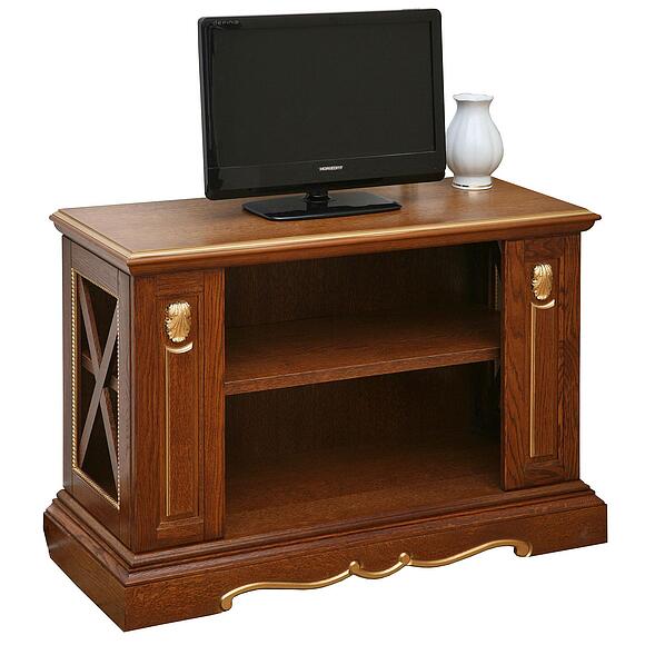 Тумба «Милана 6с» П4.265.0.06(265.06с), Материал: Массив (дуб), Цвет: Черешня с золочением