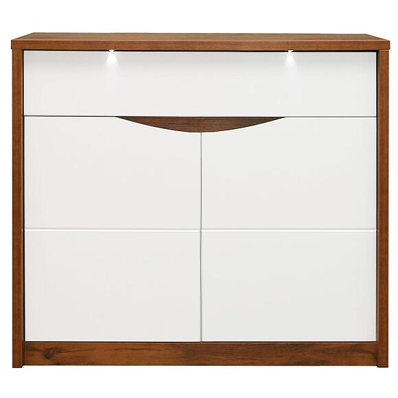 Тумба «Монако» П510.10, Материал: ЛДСП, Цвет: Дуб Саттер+Белый глянец