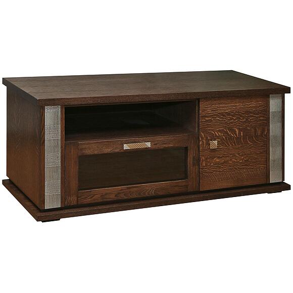 Тумба под ТВ «Тунис» П6.343.0.18 (П343.18Ш), Материал: МДФ+шпон, Цвет: Венге с серебром