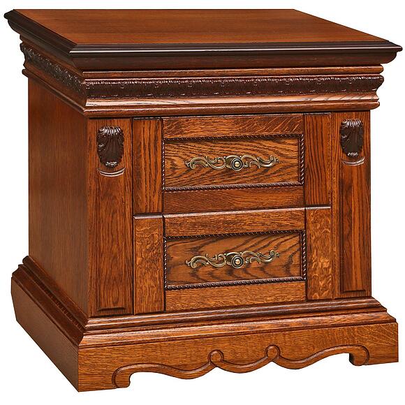 Тумба прикроватная «Милана 03с» П4.265.1.03(294.03с), Материал: Массив (дуб), Цвет: Черешня