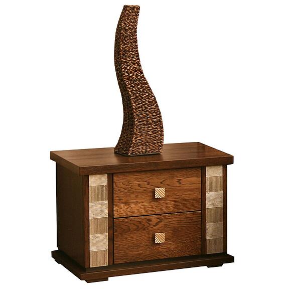 Тумба прикроватная «Тунис» П6.343.1.04 (П344.04), Материал: ДСП+шпон, Цвет: Венге c золочением