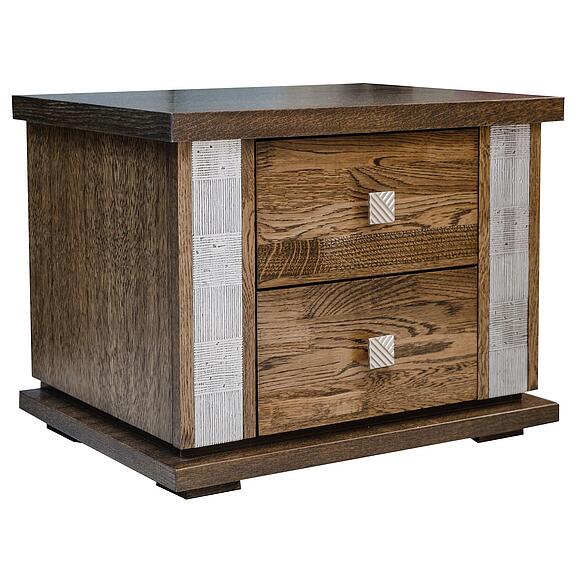 Тумба прикроватная «Тунис» П6.343.1.04 (П344.04), Материал: ДСП+шпон, Цвет: Венге с серебром