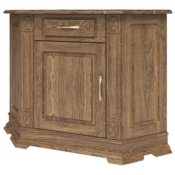 Тумба угловая «Верди Классик» П1.0487.0.01-01, Материал: Массив (дуб), Цвет: Дуб рустикаль