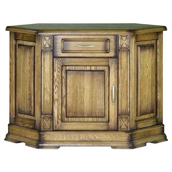 Тумба угловая «Верди Классик» П1.0487.0.01-01, Материал: Массив (дуб), Цвет: Дуб рустикаль с патинированием