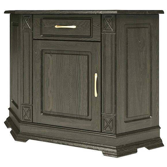 Тумба угловая «Верди Классик» П1.0487.0.01-01, Материал: Массив (дуб), Цвет: Венге