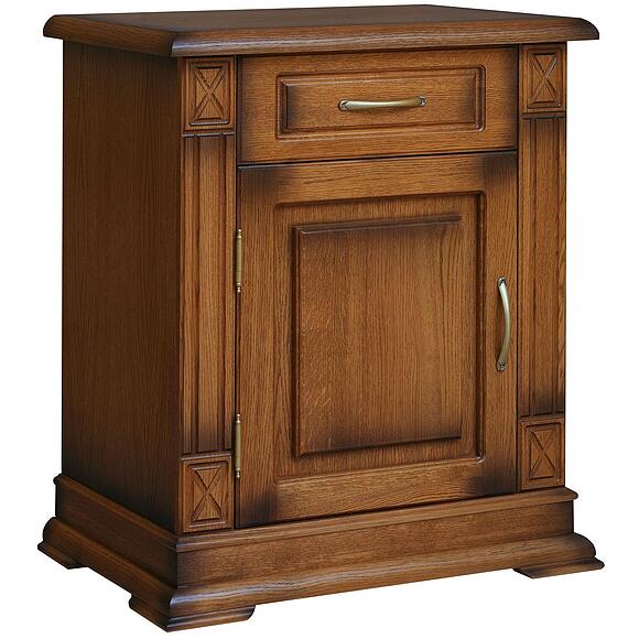 ტუმბო «ვერდი კლასიკი» პ1.0487.0.32-01, ადგილი: მასიური მუხა, ფერი: მუხის რუსტიკალი დაძველების ეფექტით