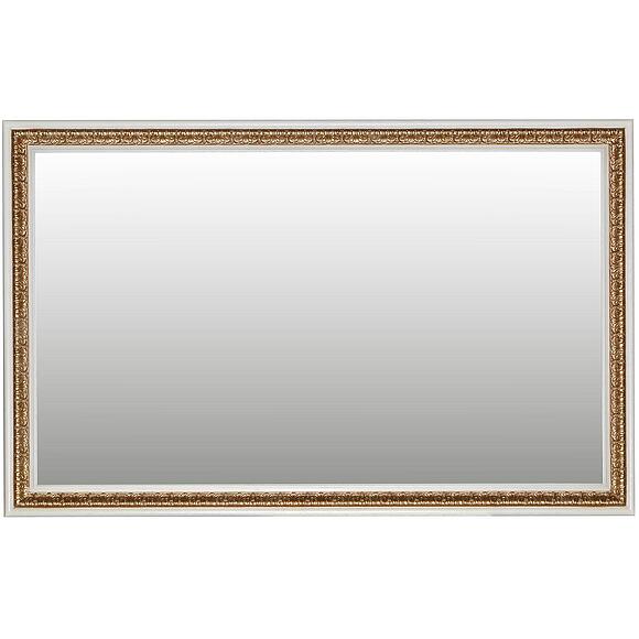 კედლის სარკე «მილანა 18» პ4.265.0.18(265.18), ფერი: სპილოს ძვლის ფერი ოქროსფერი ორნამენტებით