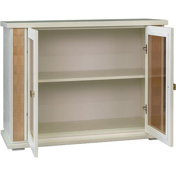 Тумба комбинированная «Тунис» П6.343.0.16 (П343.16Ш), Материал: МДФ+шпон, Цвет: Слоновая кость с золочением