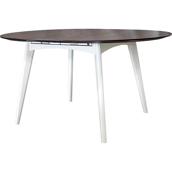 მაგიდა «მონიკა» პ6.646.4.04(-პ), ადგილი: მასიური მუხა, ფერი: ვენგე + სპილოს ძვლისფერი, ტრანსფორმაციის მექანიზმი: მექანიზმით, ზომა: 1200/1550х1200х777 мм