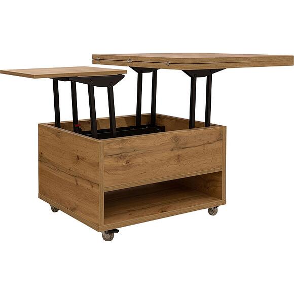 Стол журнальный «Плато» П3.403.0.22(П403.02-2), Материал: ЛДСП, Цвет: Дуб Вотан (StolTrasformer_P403-02-2_dybvota.jpg) Стол журнальный «Плато» П3.403.0.22(П403.02-2), Материал: ЛДСП, Цвет: Дуб Вотан