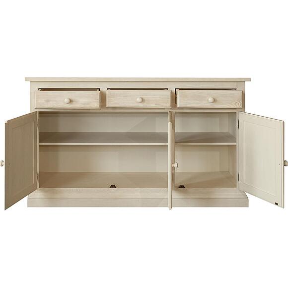 Тумба 3д «Лотос» БМ2.701.4.36(1075), Материал: Массив (сосна), Цвет: Брашированный крем