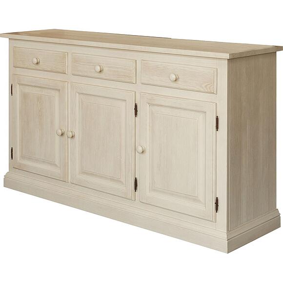 Тумба 3д «Лотос» БМ2.701.4.36(1075), Материал: Массив (сосна), Цвет: Брашированный крем