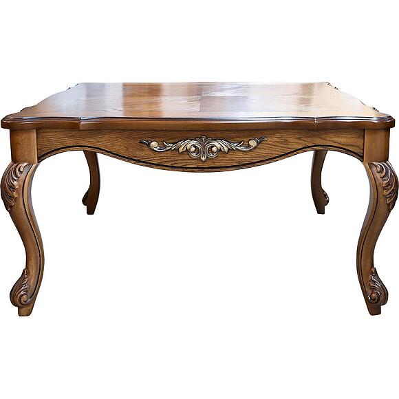 Стол журнальный «Алези» П1.350.0.45 (П354.09), Материал: Массив (дуб), Цвет: Античная бронза