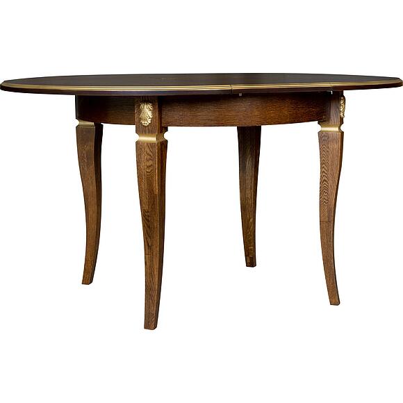 Стол «Милана 12А» П4.265.0.27(318.08), Материал: Массив (дуб), Цвет: Черешня с золочением