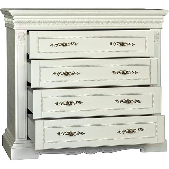 კომოდი «მილანა 11ც» პ4.265.1.11(294.11ც), ადგილი: მასიური მუხა, ფერი: სპილოს ძვლის ფერი