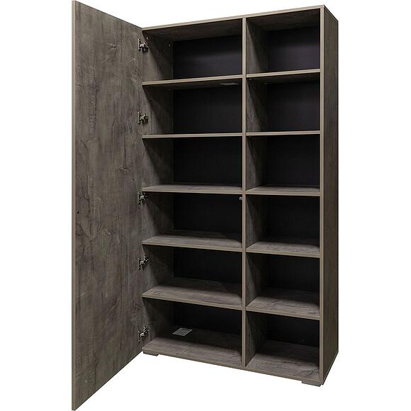 Шкаф «Норидж» П6.633.0.10-01 (П633.10), Материал: ЛДСП, Цвет: Оникс