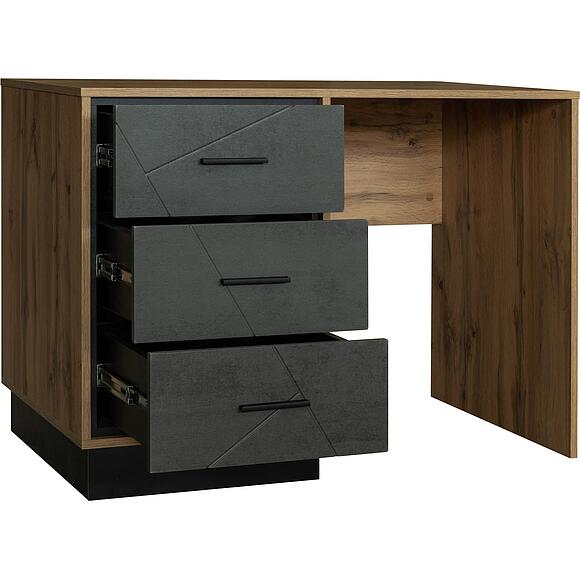 Стол письменный «Лайн» П6.619.2.16-01 (П619.16), Материал: МДФ+ПВХ, Цвет: Камень серый/Дуб вотан/Чёрный (Kamen_serij_Stol_pismennij_Lain_P619-16__.jpg) Стол письменный «Лайн» П6.619.2.16-01 (П619.16), Материал: МДФ+ПВХ, Цвет: Камень серый/Дуб вотан/Чёрный