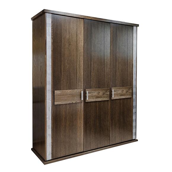 გარდერობი «ტუნისი» პ6.343.1.01 (П344.01/1), ადგილი: დსპ+შპონი, ფერი: ვენგე+ვერცხლი