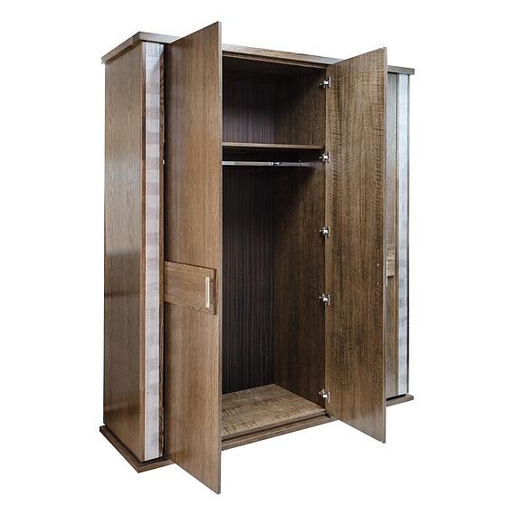 გარდერობი «ტუნისი» პ6.343.1.01 (П344.01/1), ადგილი: დსპ+შპონი, ფერი: ვენგე+ვერცხლი