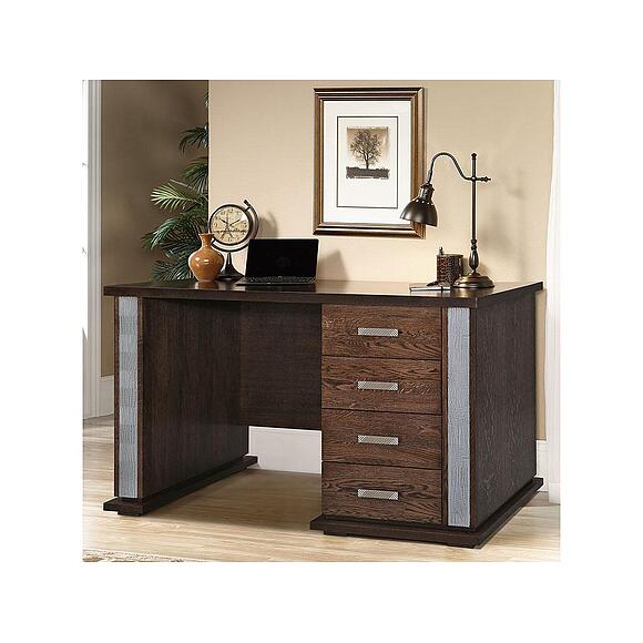 Стол письменный «Тунис» П6.343.2.25 (П343.25-1Ш), Материал: ДСП+шпон, Цвет: Венге с серебром