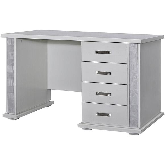 Стол письменный «Тунис» П6.343.2.25 (П343.25-1Ш), Материал: ДСП+шпон, Цвет: Слоновая кость с серебром