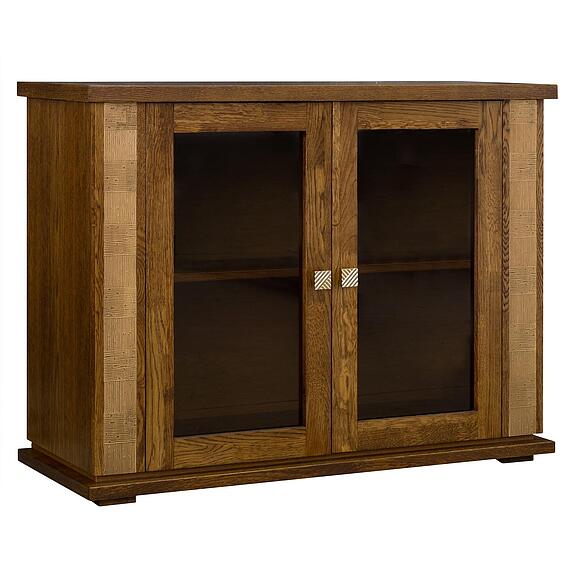 Тумба комбинированная «Тунис» П6.343.0.16 (П343.16Ш), Материал: МДФ+шпон, Цвет: Черешня с золочением