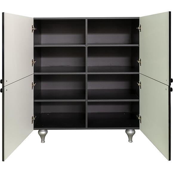 Тумба «Лацио» П6.634.0.03 (П634.03), Материал: ЛДСП+МДФ, Цвет: Черный глянец / черный