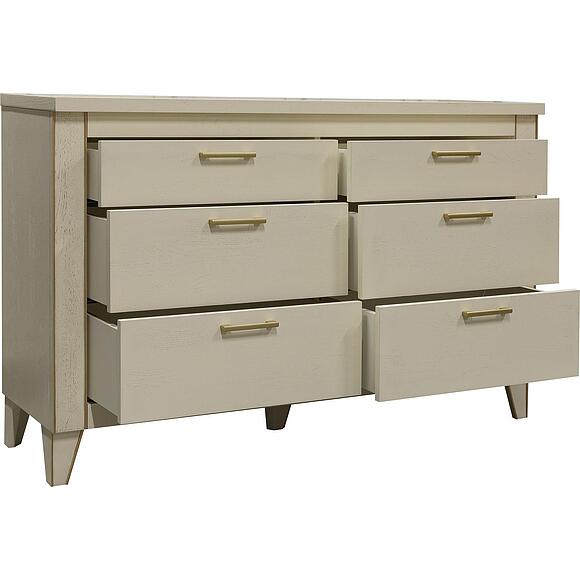 კომოდი «ამადეი» პ6.635.1.17 (პ635.14), ადგილი: მასიური მუხა, ფერი: ანტიკური ტემპერა მოოქროვილი