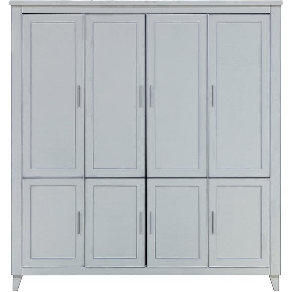 ტანსაცმლის კარადა 4დ «ამადეი» პ6.635.1.01, ადგილი: მასიური მუხა, ფერი: სპილოსძვლისფერი ვერცხლით