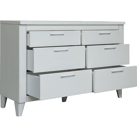 კომოდი «ამადეი» პ6.635.1.17 (პ635.14), ადგილი: მასიური მუხა, ფერი: სპილოსძვლისფერი ვერცხლით