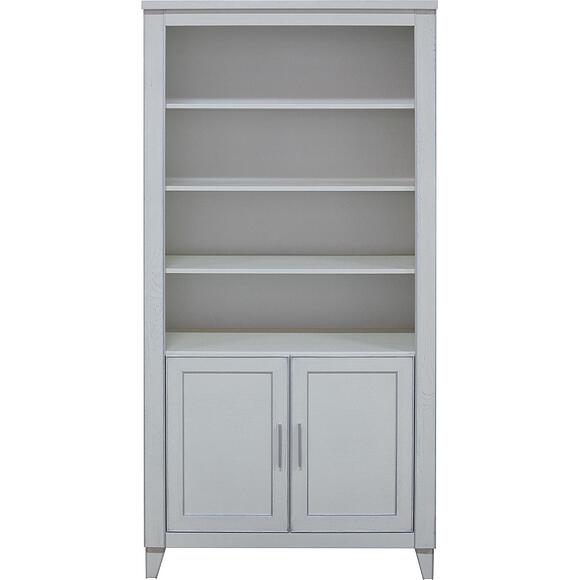 Шкаф «Амадей» П6.635.2.16 (П635.16), Материал: Массив (дуб), Цвет: Слоновая кость с серебром