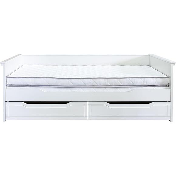 საწოლი «ლინელი» პ6.934.5.01, ადგილი: ლდსპ, ფერი: თეთრი, ზომა: 2114×1007×763