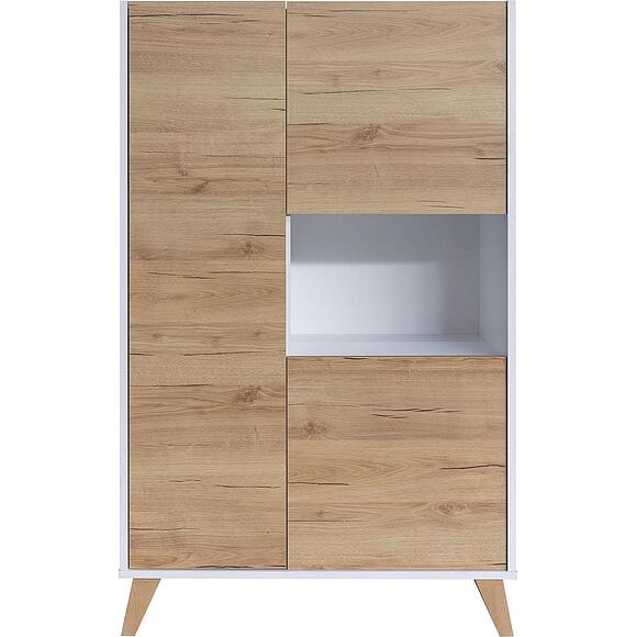 ტუმბო «დენვერი» პ6.639.0.03(639.03), ადგილი: ლდსპ, ფერი: მუხა კანტრი მოოქროვილი + თეთრი