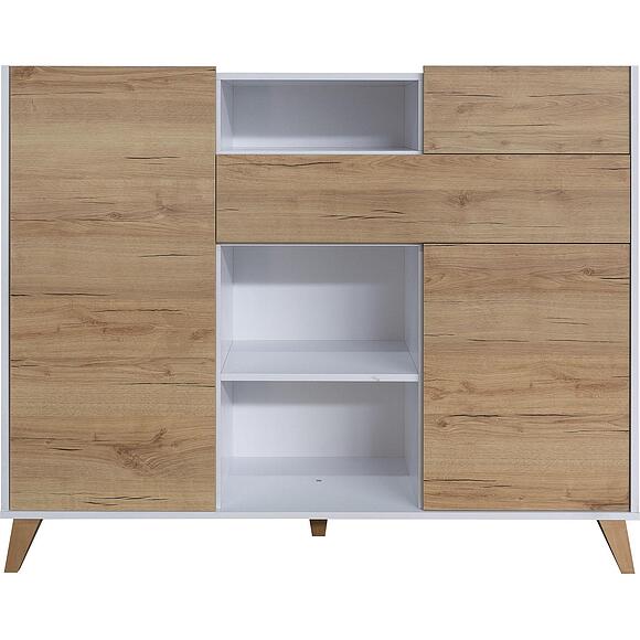 ტუმბო «დენვერი» პ6.639.0.10(639.10), ადგილი: ლდსპ, ფერი: მუხა კანტრი მოოქროვილი + თეთრი